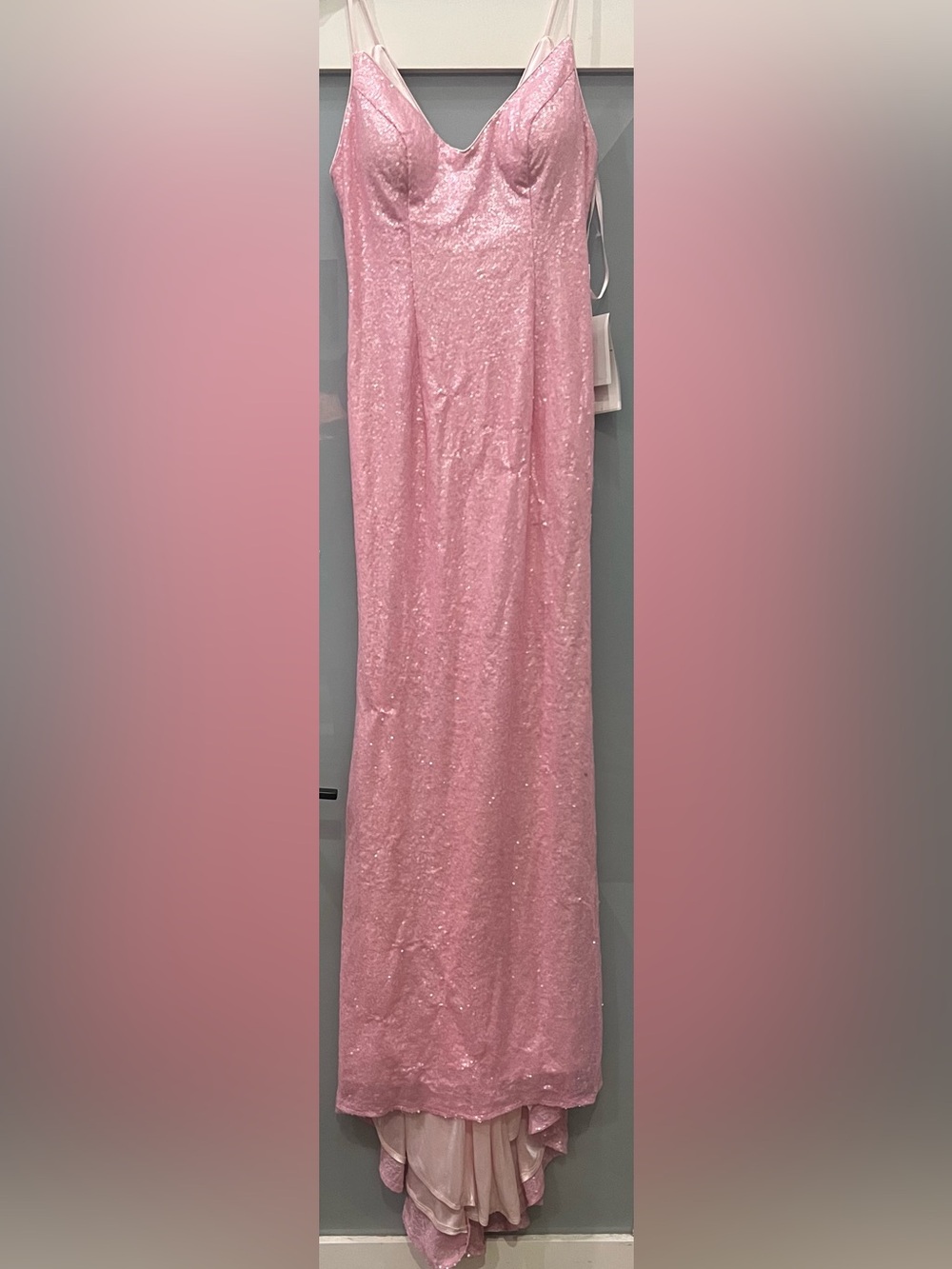 BRAND NEW Baby Online Sequin Slip Evening Dress in Pink